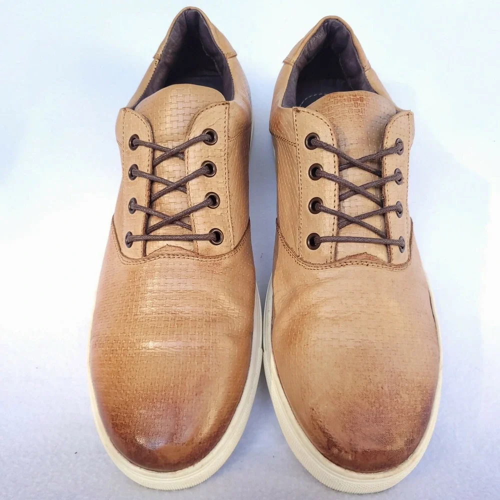 Joes Jeans Shoes Mens Size 12 Xride Tan Oxford Sneakers Casual Urban Streetwear
